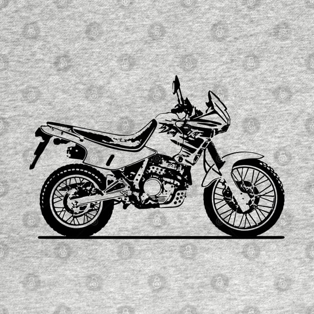 NX650 Dominator Motorcycle Sketch Art by DemangDesign
